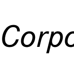 CorporateSW07-MediumItalic