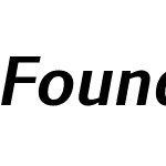 FoundryFormSansW03-DemiIt