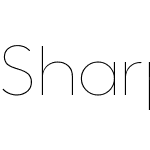 Sharp Sans No1 Thin