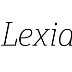 LexiaW01-ThinItalic