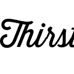 Thirsty Script Regular