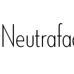 Neutraface Condensed