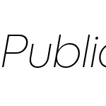 PublicaSansW00-ThinItalic