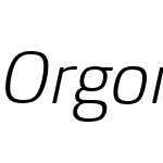 OrgonW03-ExtraLightItalic