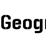 Geogrotesque Stencil A