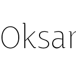 Oksana Text Narrow