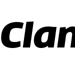 ClanWebW03-WideBlackItalic