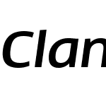 ClanWebW03-WideMediumItalic
