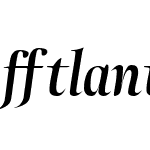 Atlantica Display Ligatures