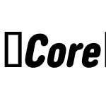 CoreSansDS77CnBlackItalic