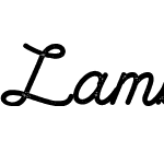 Lambretta Script Stamp