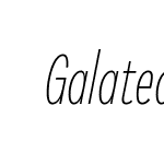 Galatea-ThinCondensedItalic