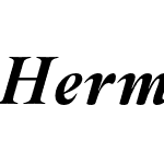 Hermann-HeavyItalic