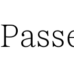 Passenger Serif