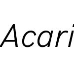 Acari Sans