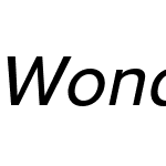 Wonder Unit Sans
