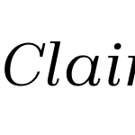 Claire Italic