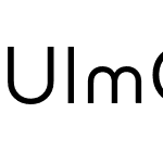 Ulm Grotesk Regular