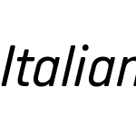 ItalianPlateNoOne-Italic