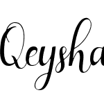 Qeysha Script Free Personal