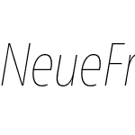 Neue Frutiger W1G