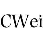 CWeiBeiGB-Bold-U