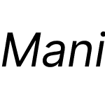 Manix Sans HL