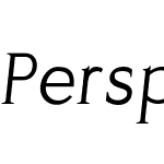 Perspicacious Italic