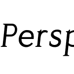 Perspicacious Italic