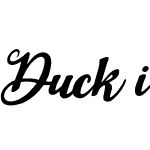 Duck in Shipah Italic