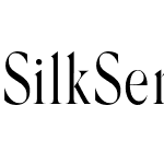 Silk Serif Condensed