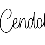 Cendolita Script Free