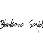 Blombanc Script Personal Use