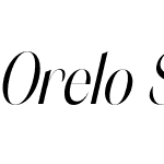 Orelo SemiCondensed