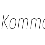 Kommon Grotesk Compressed