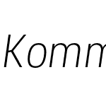 Kommon Grotesk Condensed