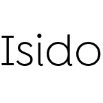 Isidora Sans Alt