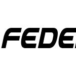 Federal Service Bold Condensed Italic