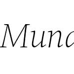 Mundo Serif