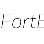 Fort Extralight Italic