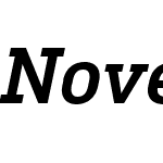 November Slab Bold Italic