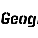 Geogrotesque Stencil-B