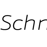 Schnebel Sans ME Expand