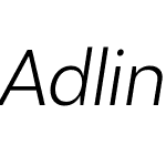 Adlinnaka Condensed Oblique