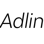 Adlinnaka Condensed Oblique