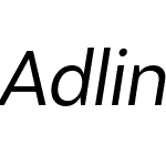 Adlinnaka Condensed Oblique