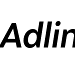 Adlinnaka Condensed Oblique