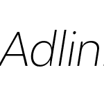 Adlinnaka Condensed Oblique