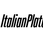 Italian Plate No2 Condensed