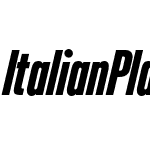 Italian Plate No2 Condensed